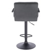 Bar Stools with Back Velvet Padded Stool Swivel Gas Lift Kitchen Breakfast Chair