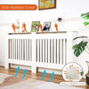 Extra Tall White Radiator Cover Grill Shelf Standing Room Bedroom Lounge Porch
