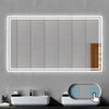 Bluetooth Bathroom Mirror with LED Light 3 Colors Touch Sensor Demister Pad