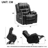 Electric Power Lift Rise Recliner Power Armchair Heated Massage Sofa Chair QM