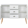 Modern Sideboard Buffet 2 Doors 3 Drawers Storage Cabinet Cupboard for Hallway