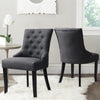 Set of 2/4 Upholstered Dining Chairs High Back Kitchen Dining Room Padded Seat