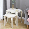 Nesting Table Set of 2 Sofa Table Side End Table Coffee Table Set Accent
