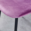 Set of 4 Velvet Dining Chairs Side Chair Metal Legs Dining Room Living Room Home