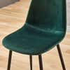 Set of 4 Velvet Dining Chairs Side Chairs Metal Legs Living Room Home Office BN
