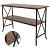 Console Sofa Table w/ Shelf Retro Style Hallway Side Sofa Table Bedside Desk