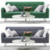 Upholstered 3 Seater Small Sofa Bed Settee Couch Recliner Sofabed Sleeper Beds