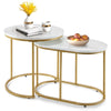 Nesting Coffee Tables Set of 2 Modern Snack End Table Stacking Sofa Side Table