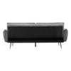 Convertible Sofa Bed Linen Fabric Couch Click Clack Recliner Padded Settee Chair