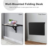80x60CM Wall-mounted Drop-leaf Table Folding PC Laptop Desk Wooden Kitchen Desk