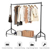 6ft Heavy Duty Clothes Rail Display Garment Rack Dress Hanging Shoes Shelf Stand