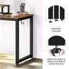 Wooden Computer Desk Study Desk Home Office PC Table with Movable Monitor Stand