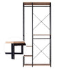 Clothes Rail Rack Garment Dress Hanging Display Stand Shelf w/ Storage Shelving