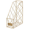 File Magazine Holder Organizer Metal Wire Office A4 Document Storage Basket Rack