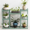 Cozy Green 8-Tier Bamboo Plant Stand Pots Planter Holder Hollow-out Shelf Porch