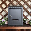 Outdoor Wall Mounted Mailbox Lockable Steel Mail Letter Post Secure Box Postbox