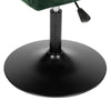 Adjustable Swivel Bar Stool Fabric Dining Chair Dressing Stool Tub Seat Green