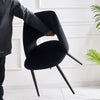 2/4 X Dining Chairs Velvet Set Padded Seat Metal Leg Kitchen Chair Home Office