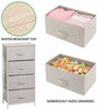 4 Fabric Chest of Drawer Cabinet Storage Unit Bedside Table Nightstand Lamp Desk