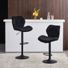 Modern 2 Velvet Bar Stools Diamond Seat Kitchen Salon Chairs Pub Gas Lift Swivel