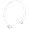 Extra Large 2.2m Tall Wedding Arch Double Pole Metal Moongate Backdrop Stand DIY