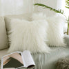 18" Plush Throw Pillow Case Fluffy Plush Sofa Cushion Cover Home Sofa Decor