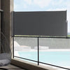 Home Patio Terrace Retractable Side Awning Wind Sunshade Fence Privacy Screen