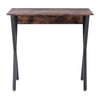 Industrial Writing Desk Laptop Table Home Office Study Workstation X Shaped Legs