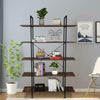 Industrial Bookcase Storage Tall Shelf Metal Display 5Tier Ladder Shelves UK