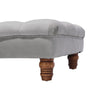 Footstool Velvet Chesterfield Ottoman Bench Pouffe Sofa Foot Stool Coffee Table