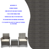 Outdoor Rattan Garden Furniture 3PCS Bistro Set Patio Wicker Table & Chair Set.