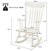 Outdoor Rocking Chair Wooden Porch Rocker High Back Chair Seat Garden Patio