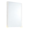 White Bathroom Mirror Wall Mounted Hanging 3 Colors LED Lights Dimmable IP44
