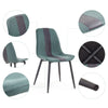 Mondeer Dining Room Sets Dining Table and 4/6 Upholstered Chairs with Metal Legs
