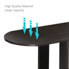 NICEME C-Shaped End Table for Living Room 30cm Narrow Side Table on Casters