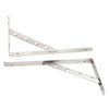6-12''Triangle Heavy Duty Stainless Steel L-Shaped Wall Shelf Support Bracket UK