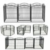 Strong Pet Dog Playpen Garden Enclosure 8 Panel Cat Cage Metal Fence With latch