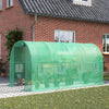 Heavy Duty Walk-In Tunnel Plant Garden Greenhouse Galvanized Steel UV-Shade Tent