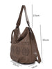 Laser Cut Slouch Bag Womens Shoulder Handbag Slouch Ladies Large Tote