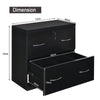 2-Drawer File Cabinet Vertical Freestanding Lockable Storage Cabinet organizer