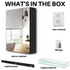 Bathroom Mirror Cabinet Cupboard Storage With Adjustable Shelf 500 x 650 mm