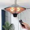 Infrared Ceiling Hanging Mount Electric Patio Heater Remote/Switch Outdoo/Indoor