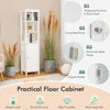 3-Tier Shelf Bathroom High Cabinet Freestanding Floor Storage Cabinet Organizer