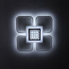 Modern LED Ceiling Light LivingRoom Ceiling Lamp White 4-Square Chandelier Lamp