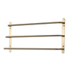 THREE Stagger Layers Towel Rack Luxury Brushed Gold 304 Stainless Steel