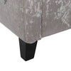 Glitter Grey Storage Ottoman Stool Bench Upholstered Chair Box Chest Side Seat