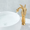 Modern Bathroom Sink Taps Monobloc Basin Mixer Tap Single Hole Faucet Brass Gold