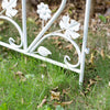5PCS White Garden Fencing Panel Vegetable Flower Lawn Picket Borders Pet Barrier