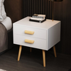 Bedside Table With Drawer Nightstand Storage Furniture Wooden Cabinets Bedroom