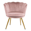 Genesis Flora Accent Tub Chair Scallop Armchair Petal Back With Golden Legs